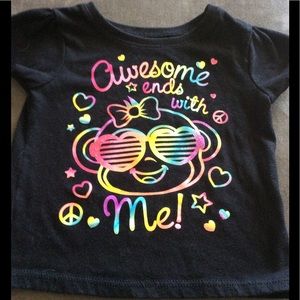 Garanimals Black and Neon Colors Top